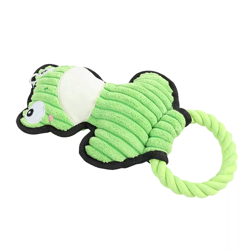 Juguete para perros con cuerda de rana gordita