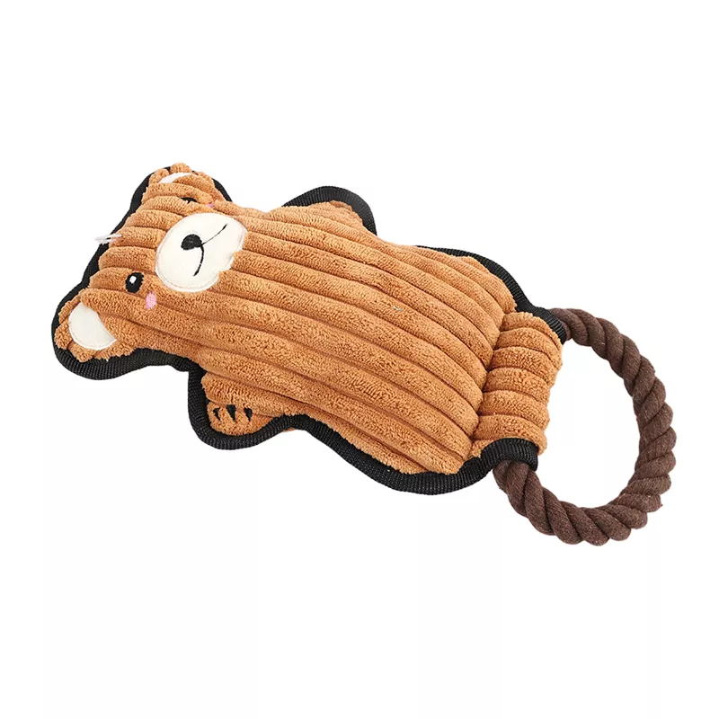 Juguetes interactivos para perros con cuerda chirriante