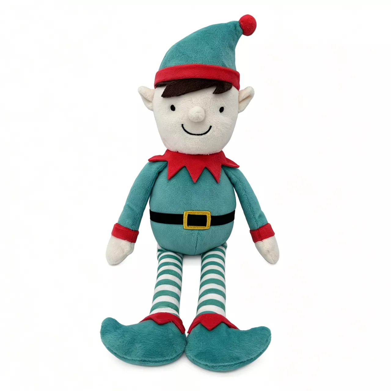 Peluche navideño relleno de elfo de patas largas