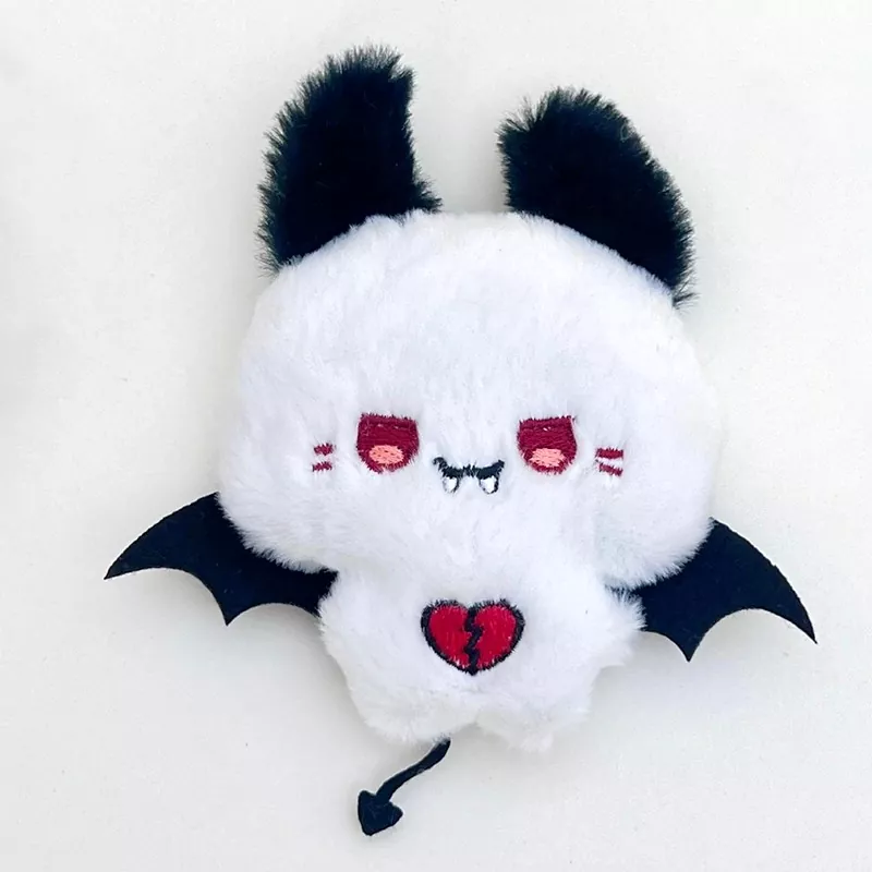 Juguete de peluche de Halloween relleno de diablo blanco